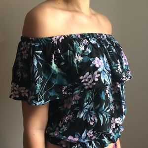 Floral Off the Shoulder Top - S